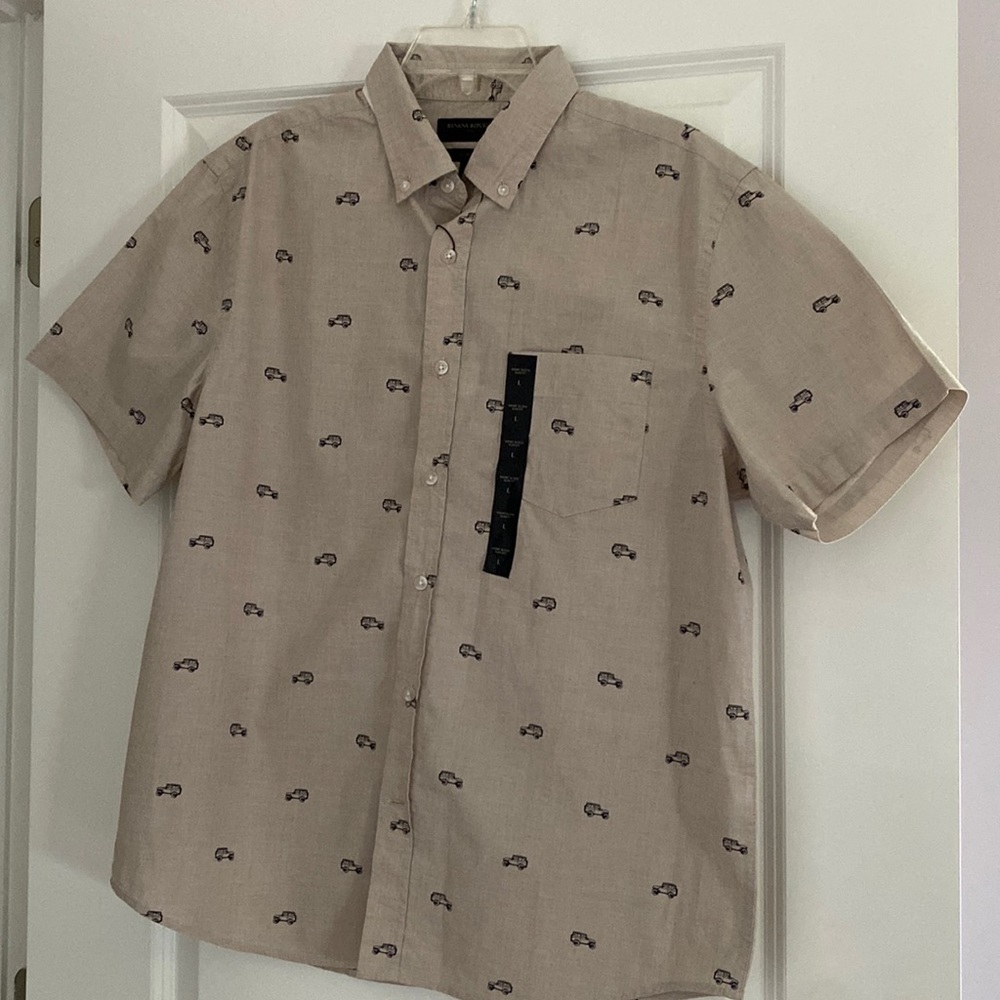 Banana Republic Factory Short sleeve slim fit button down